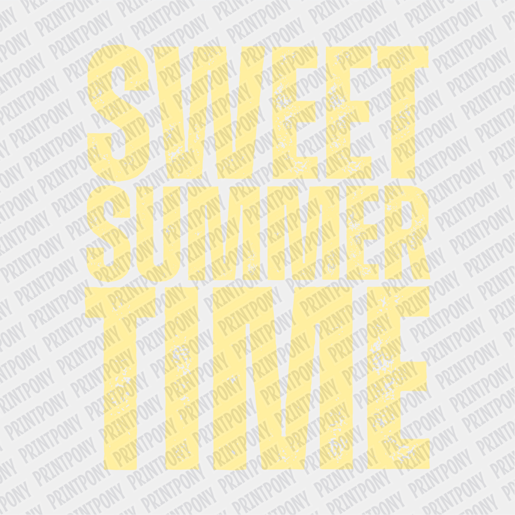 Sweet Summer Time Neon DTF transfer - PrintPony