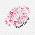 Tackle Cancer Floral Football DTF transfer - PrintPony™