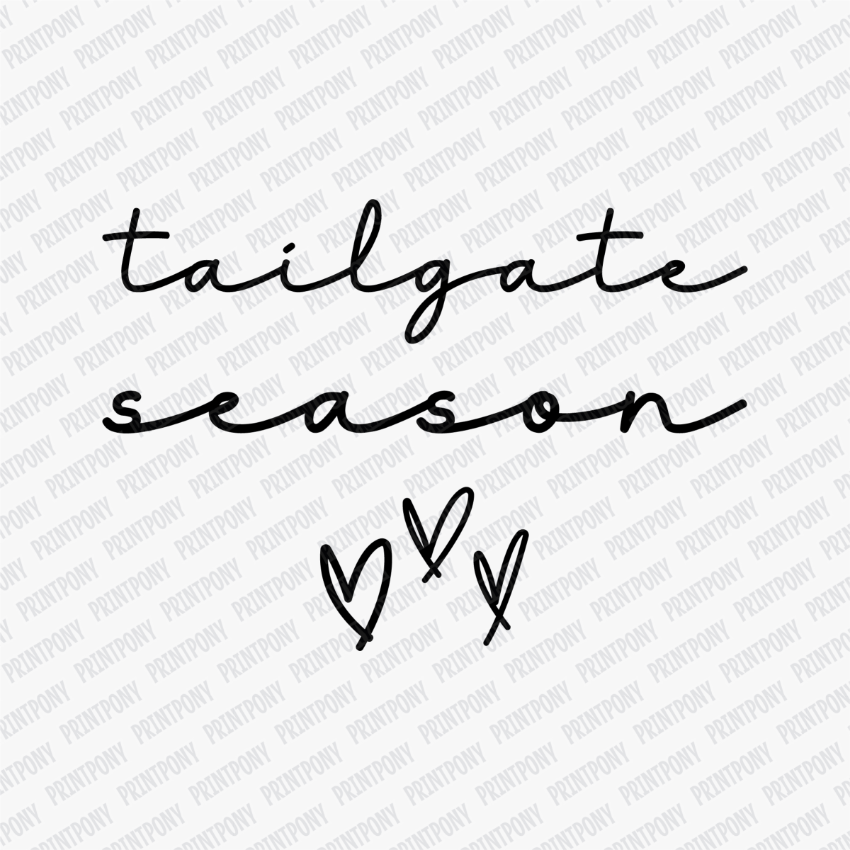 Tailgate Season DTF Transfer - PrintPony™
