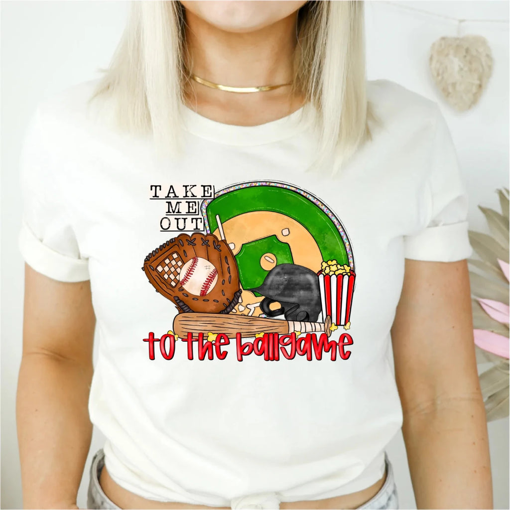 Take Me Out to the Ballgame DTF Transfer - PrintPony