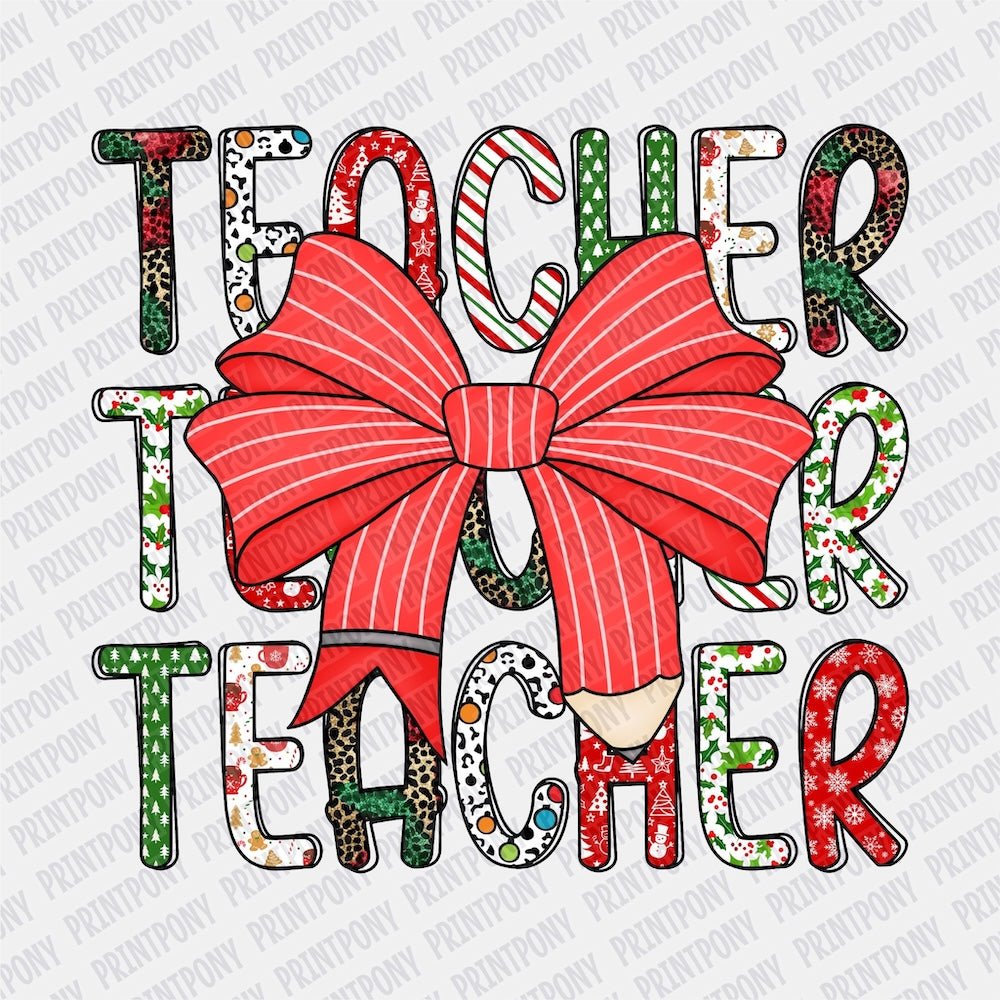 Teacher Coquette DTF transfer - Print Pony‚Ñ¢