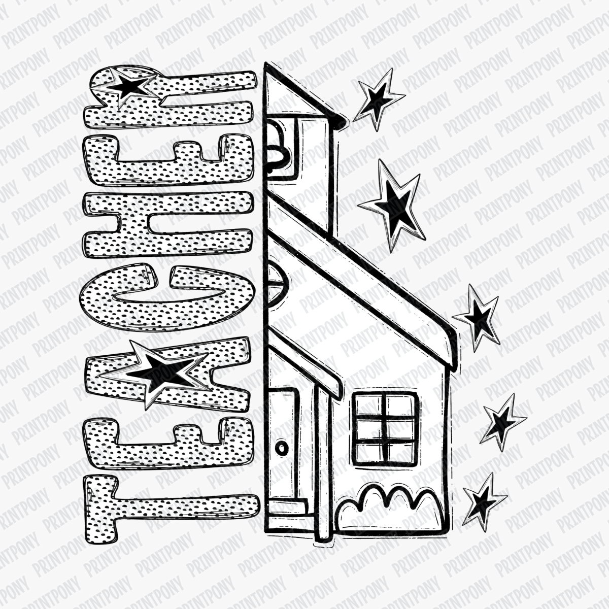 Teacher Dotted DTF transfer - PrintPony
