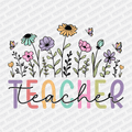 Teacher Floral Coquette - DTF Transfer - PrintPony