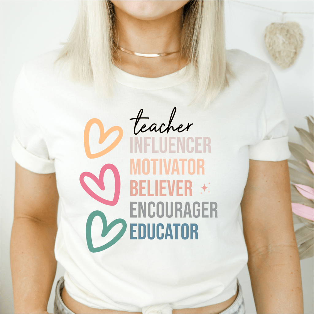 Teacher Influencer Motivator Believer DTF Transfer - PrintPony™