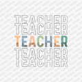 Teacher Leopard Print DTF Transfer - PrintPony™