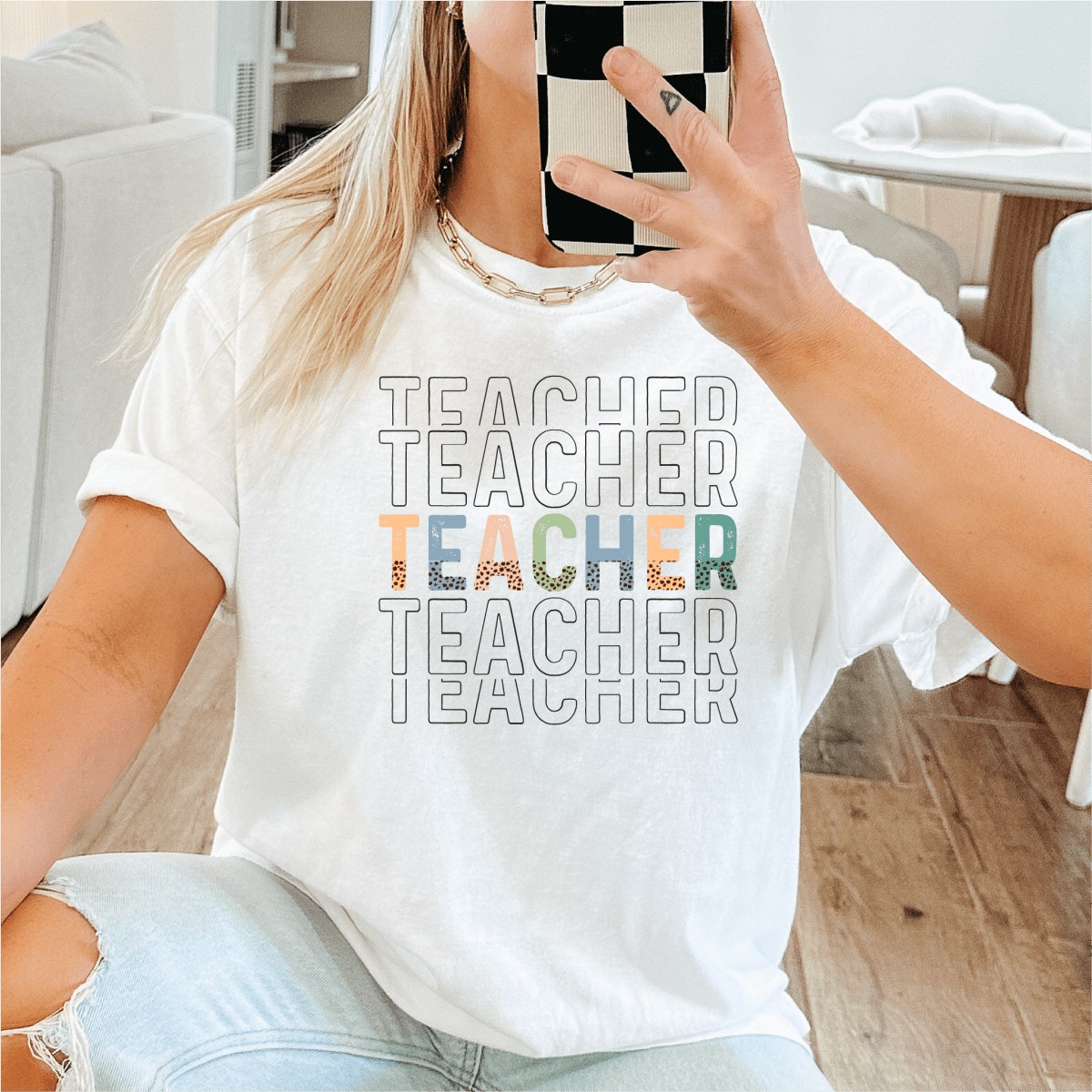 Teacher Leopard Print DTF Transfer - PrintPony™