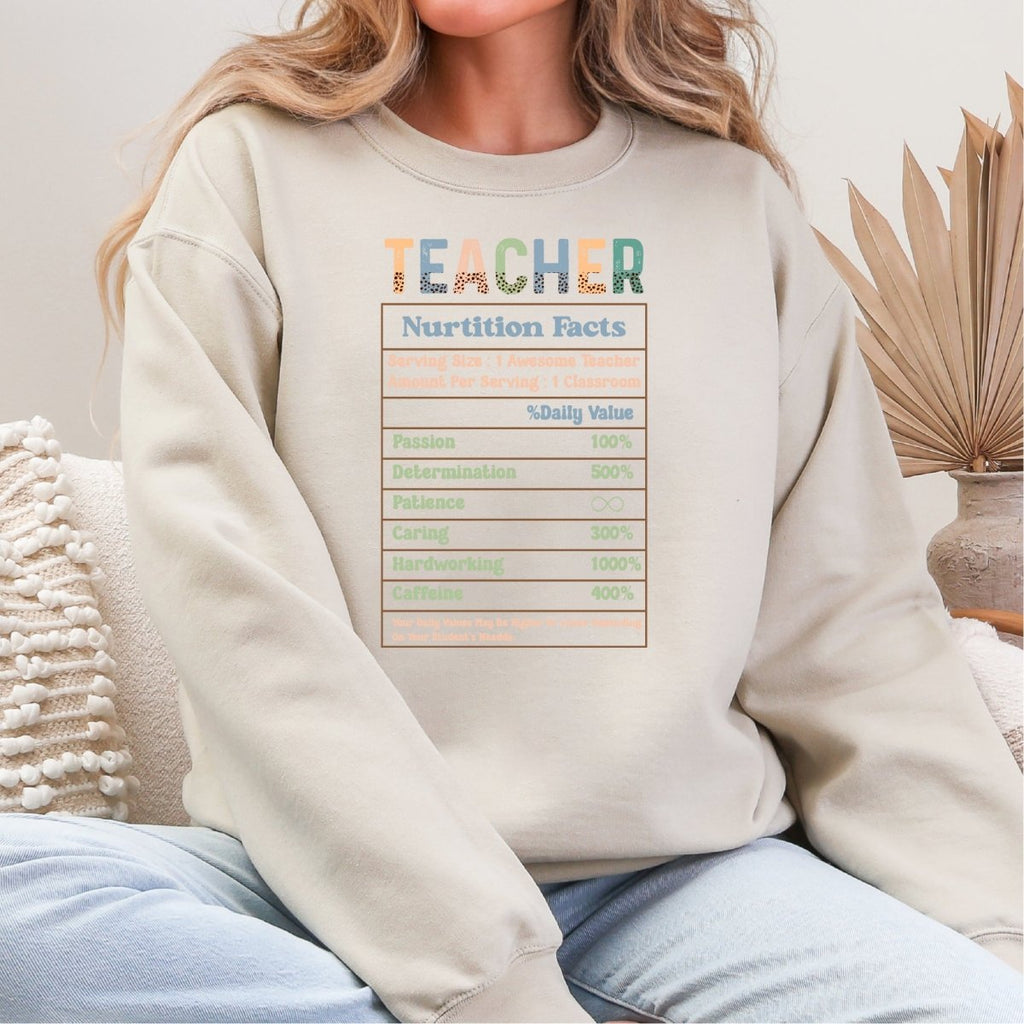 Teacher Nutrition Label DTF Transfer - PrintPony™