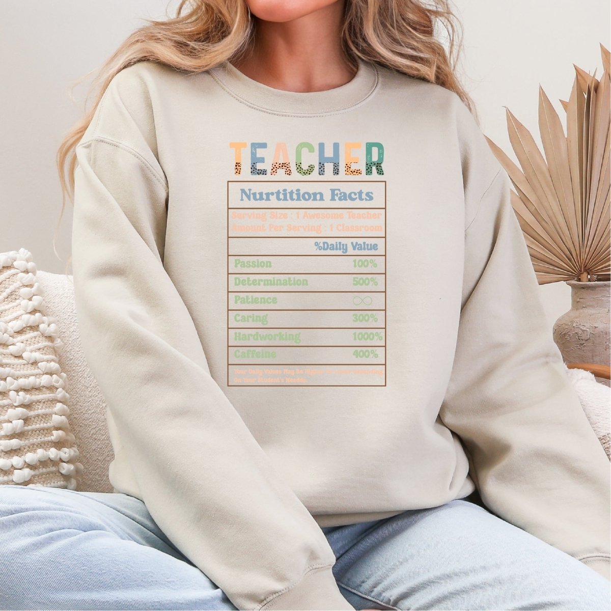 Teacher Nutrition Label DTF Transfer - PrintPony™