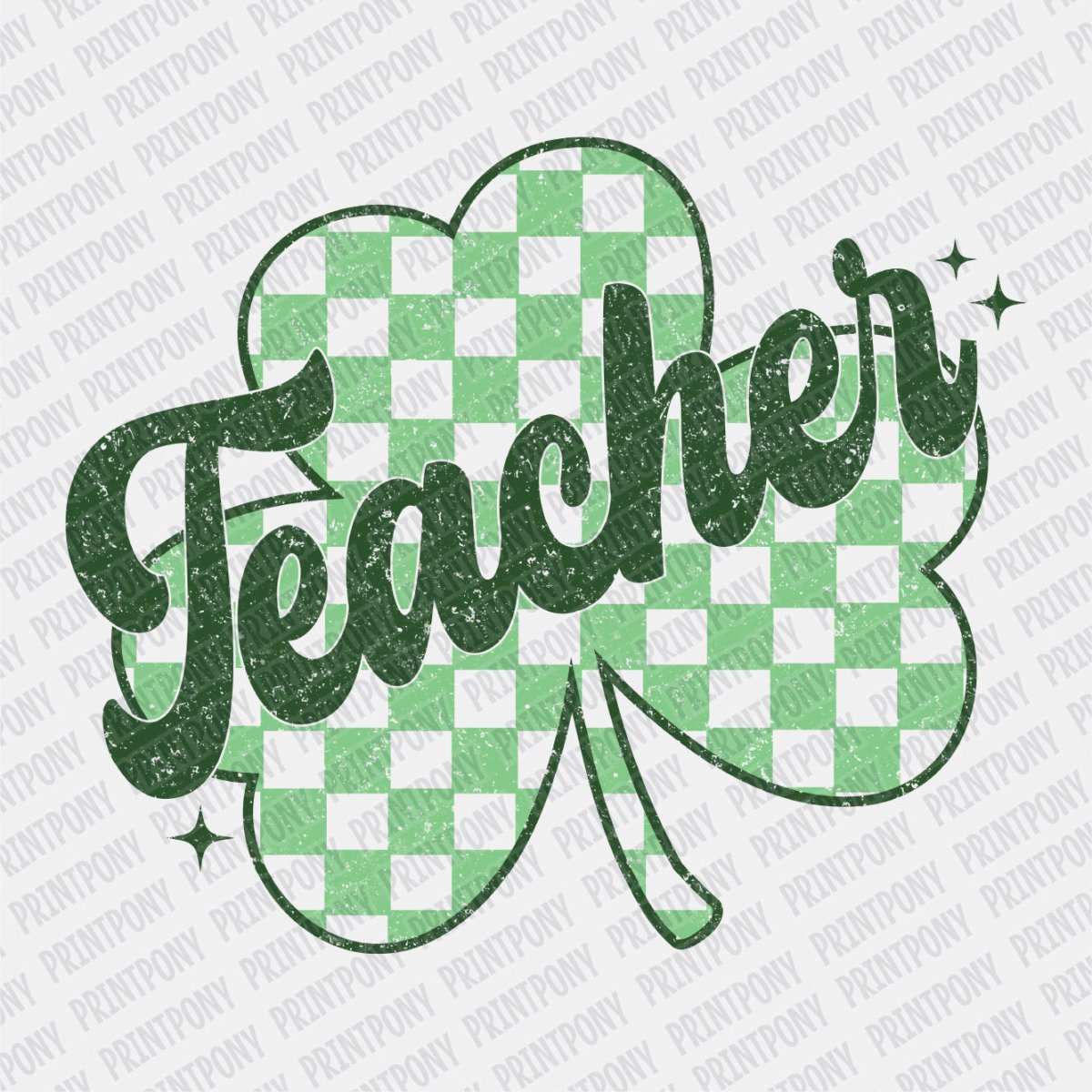 Teacher Shamrock St. Patrick's DTF Transfer - Print Pony™