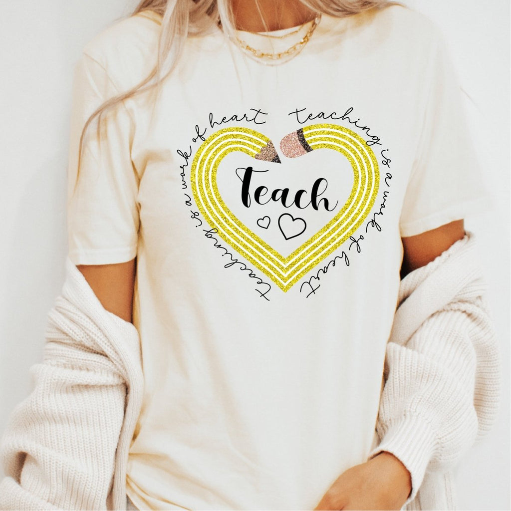 Teaching Is a Work of Heart DTF Transfer - PrintPony™