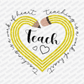 Teaching Is a Work of Heart DTF Transfer - PrintPony™