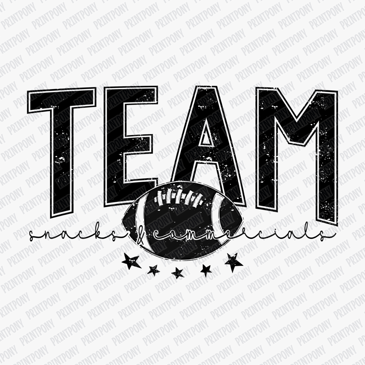 Team Snacks and Commercials DTF Transfer - PrintPony™