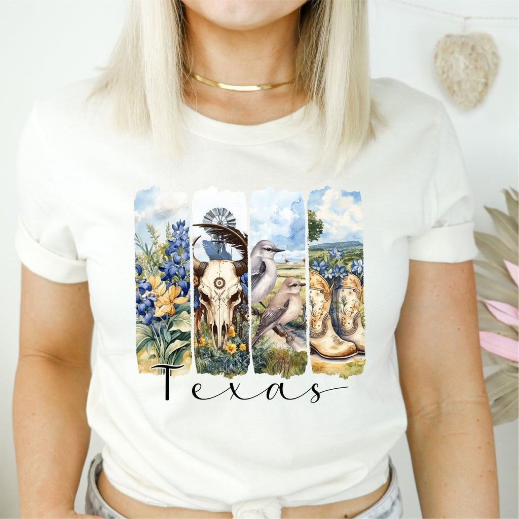 Texas Brushstroke DTF Transfer - PrintPony