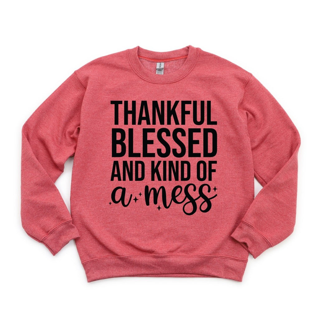 Thankful Blessed and Kind of a Mess - DTF Transfer - PrintPony™
