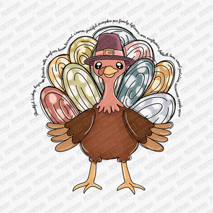 Thankful Turkey - DTF Transfer - PrintPony™