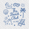 The Beach Club EST. 2025 - DTF transfer - PrintPony