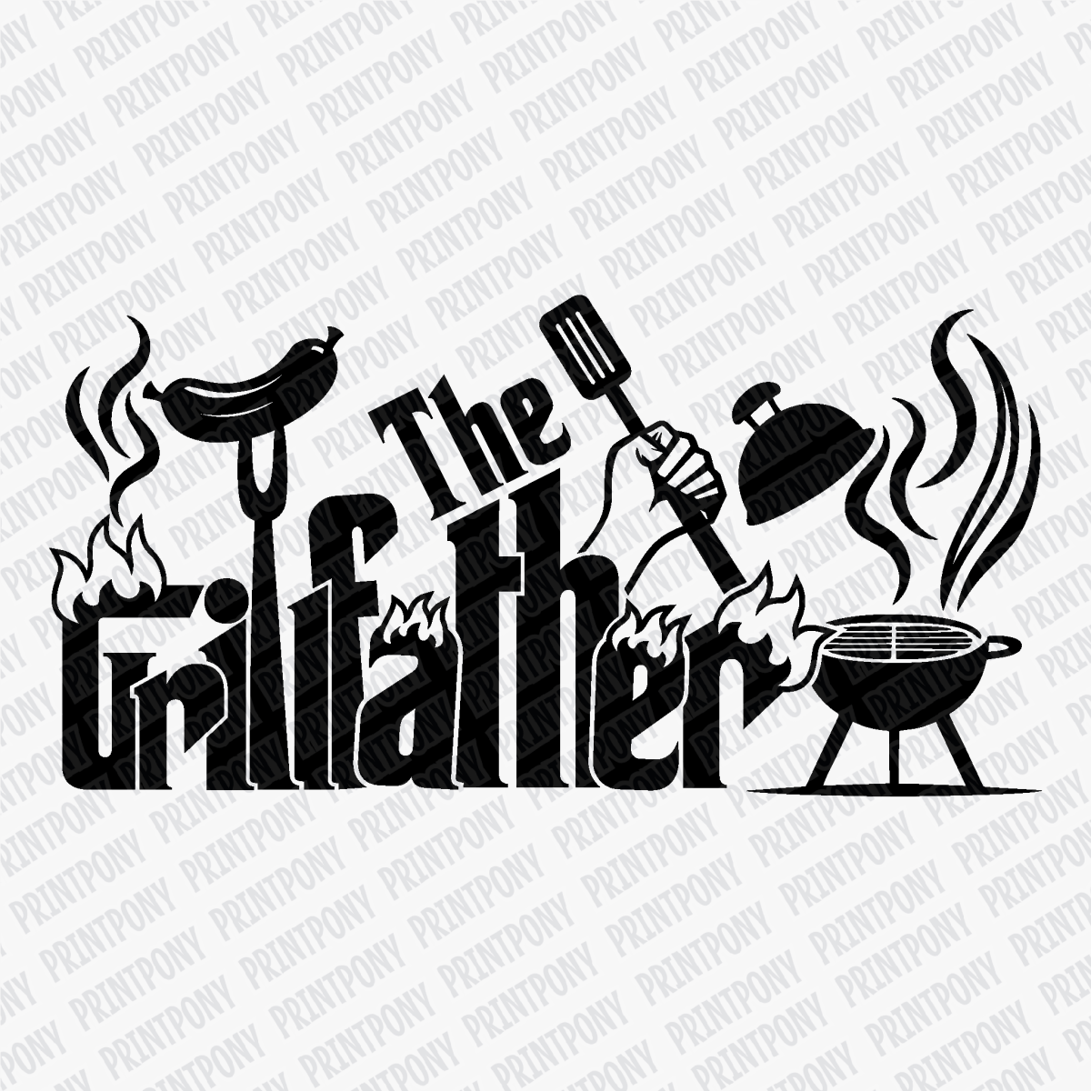 The GrillFather DTF Transfer - PrintPony®