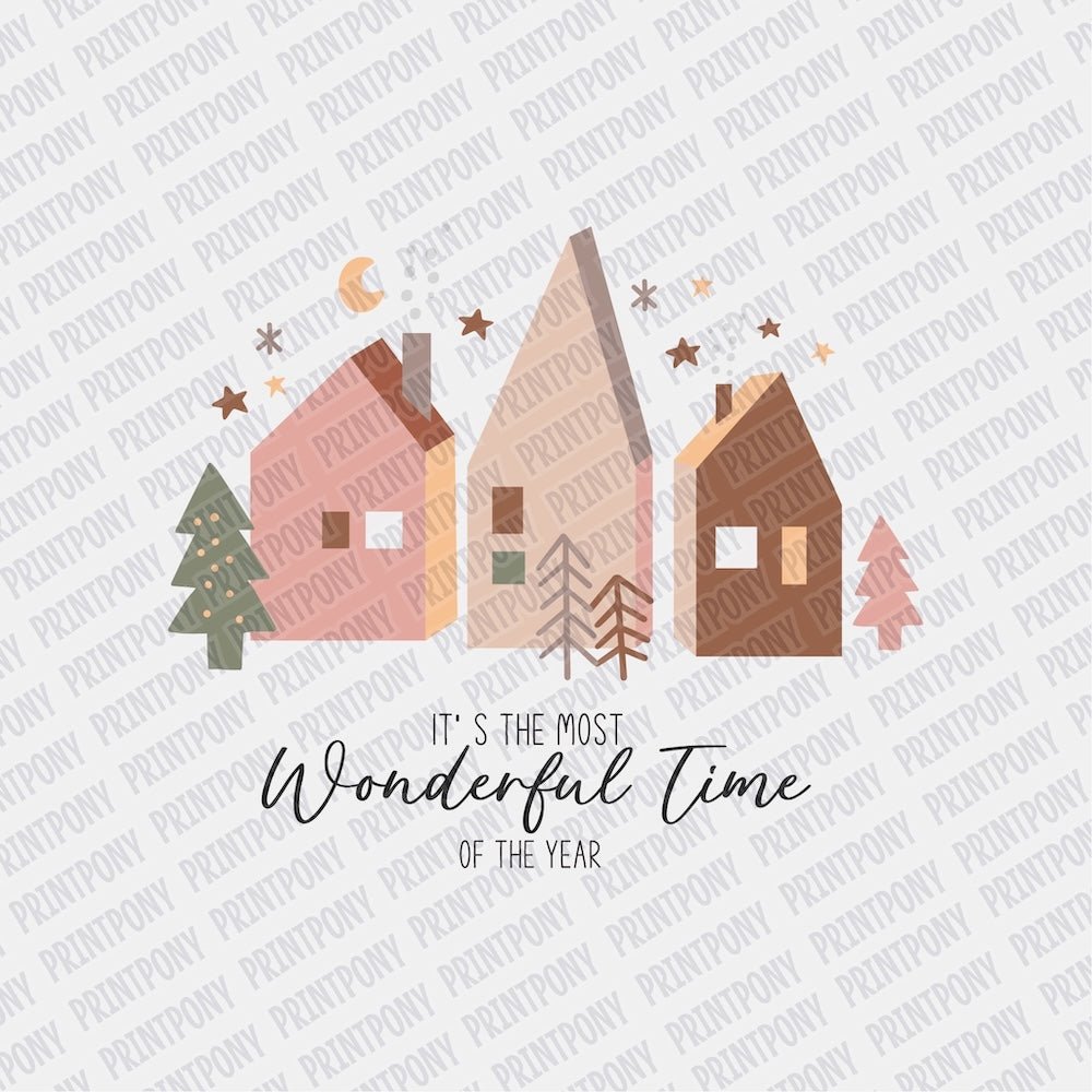 The most Wonderful Time of the Year Boho DTF transfer - PrintPony