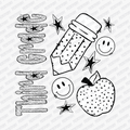 Third Grade Dotted DTF transfer - PrintPony
