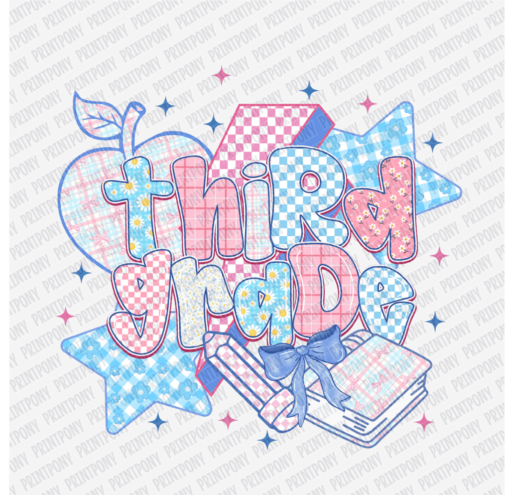Third Grade Pastel Coquette - DTF Transfer - PrintPony