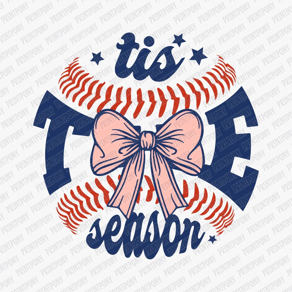 Tis The Season Baseball DTF Transfer - PrintPony