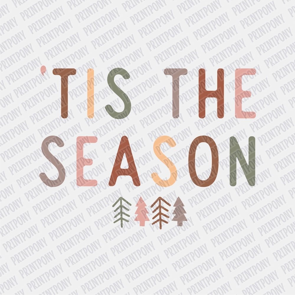 Tis' the Season Boho DTF transfer - PrintPony