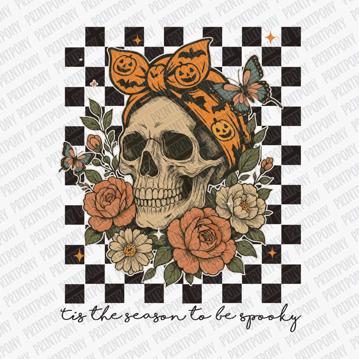 Tis the Season to Be Spooky Halloween DTF Transfer - PrintPony