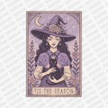 Tis' the Season Witch and Cat Halloween DTF Transfer - PrintPony