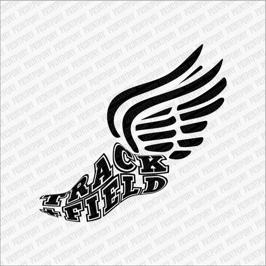 Track and Field Wings DTF Transfer - PrintPony