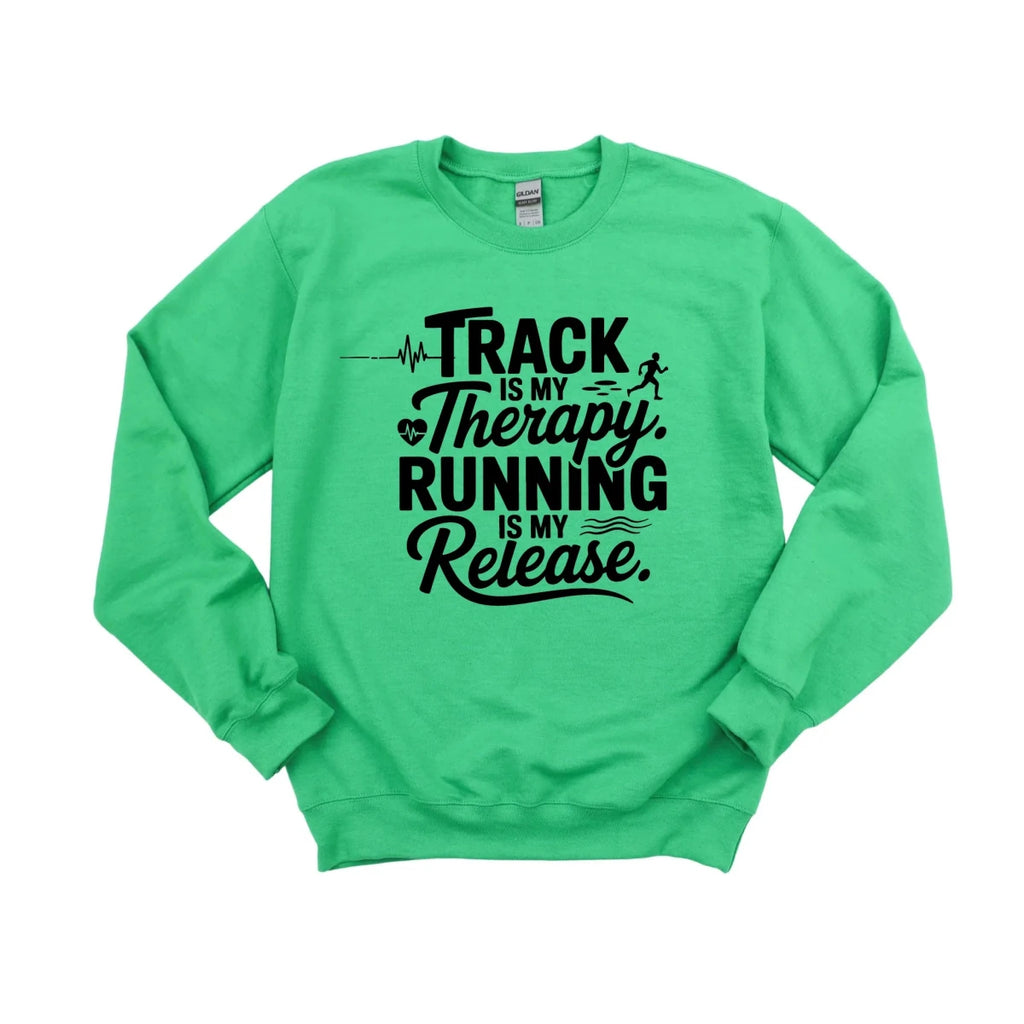Track Is My Therapy, Running Is My Release DTF Transfer - PrintPony