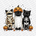 Trick or Treat Cats Halloween DTF Transfer - PrintPony