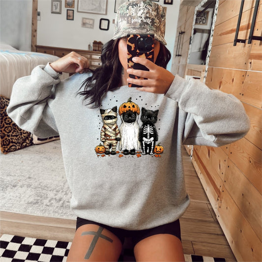 Trick or Treat Cats Halloween DTF Transfer - PrintPony™