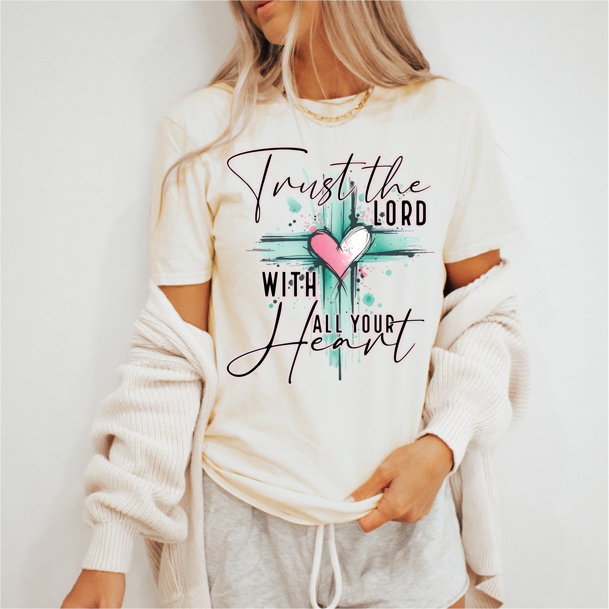 Trust in The Lord With All Your Heart - DTF Transfer - PrintPony