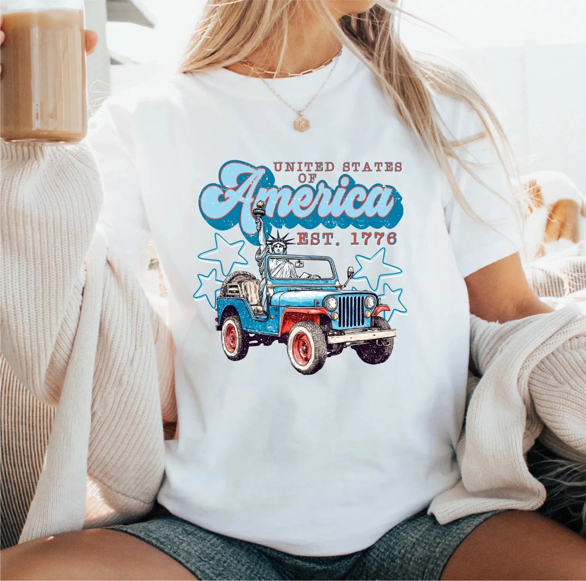 United States of America Est. 1776 Patriotic DTF transfer - PrintPony
