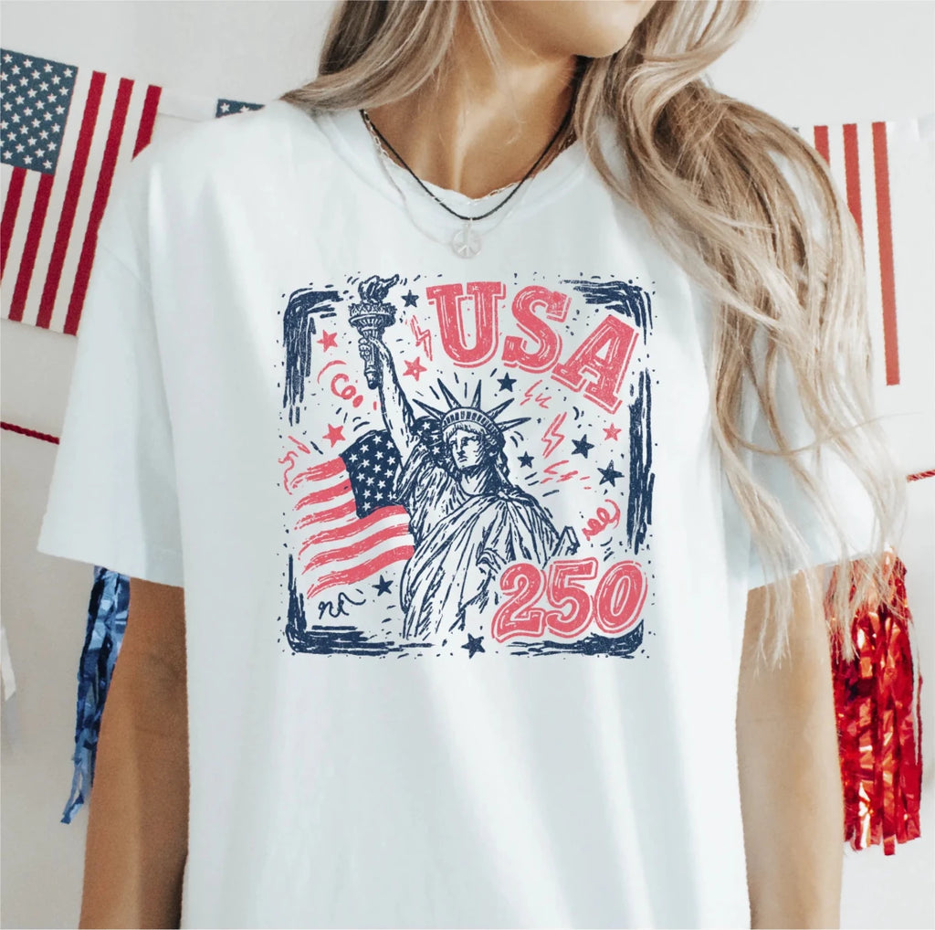 USA 250 Liberty Patriotic DTF Transfer - PrintPony