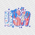 USA Stars and Stripes Patriotic DTF transfer - PrintPony