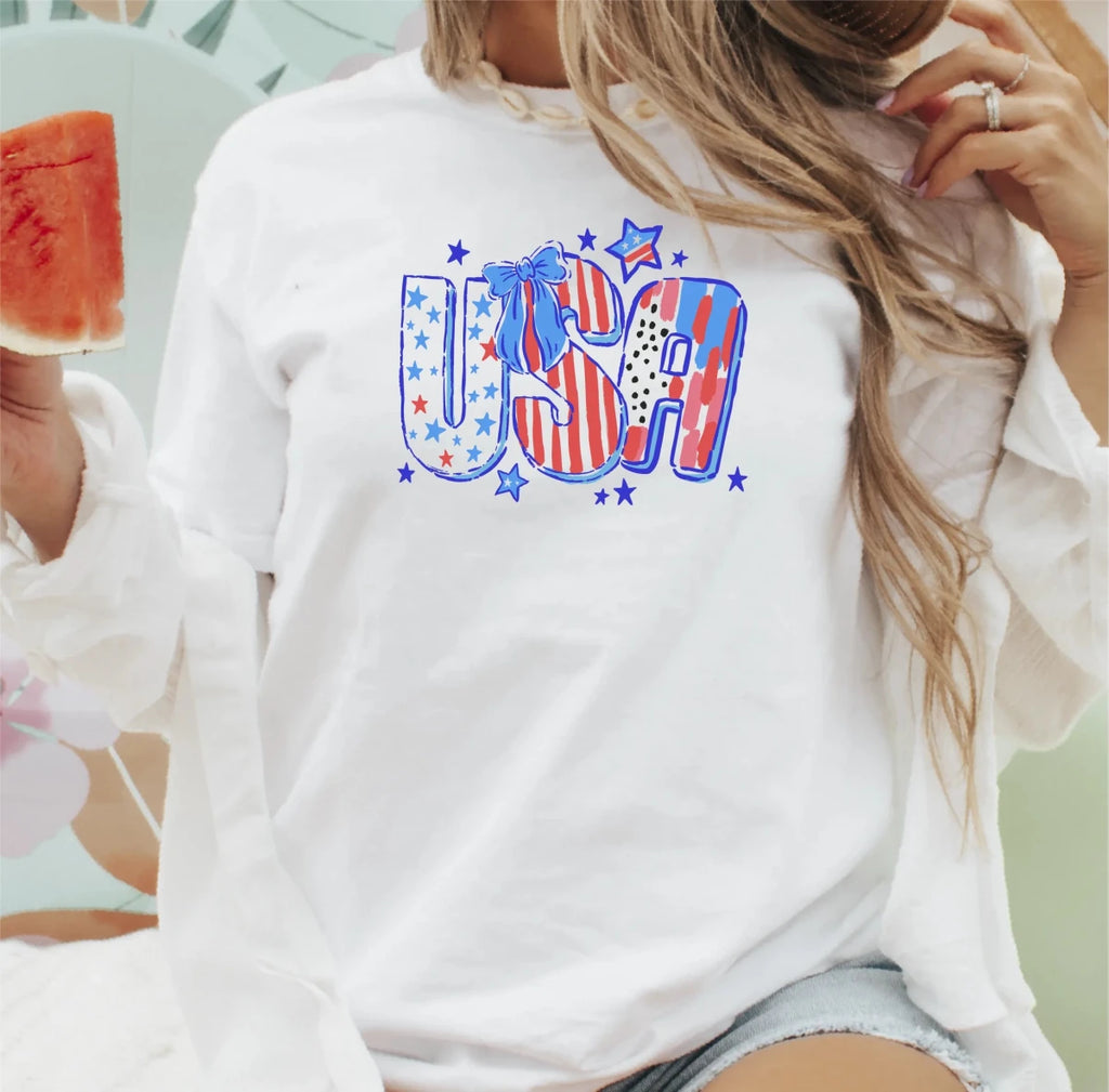 USA Stars and Stripes Patriotic DTF transfer - PrintPony