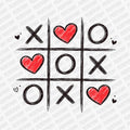 Valentine Tic Tac Toe | Valentine's Day DTF Transfer - PrintPony