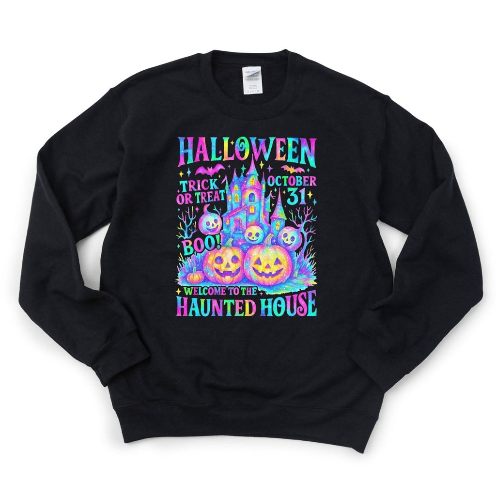 Welcome to the Haunted House Iridescent Halloween DTF Transfer - PrintPony