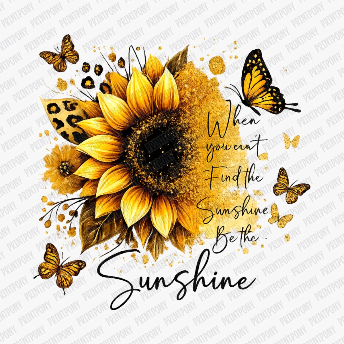 When You Can't Find the Sunshine DTF Transfer - PrintPony