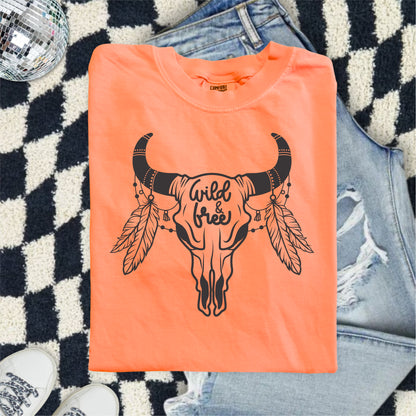 Wild and Free Boho Design DTF Transfer