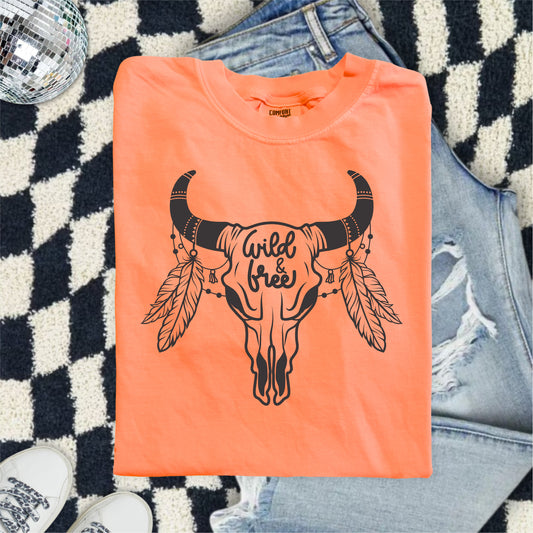Wild and Free Boho Design DTF Transfer