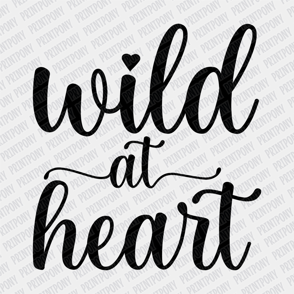 Wild at Heart DTF transfer - PrintPony