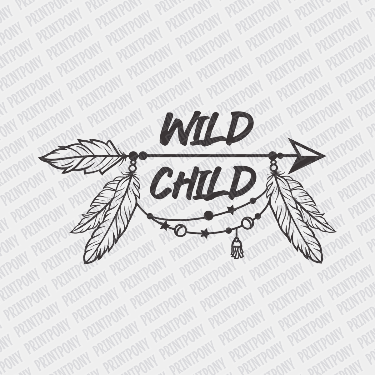 Wild Child DTF Transfer - PrintPony
