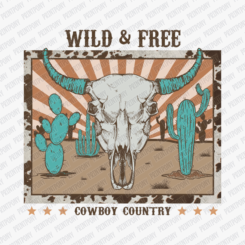 Wild & Free Western DTF Transfer - PrintPony™