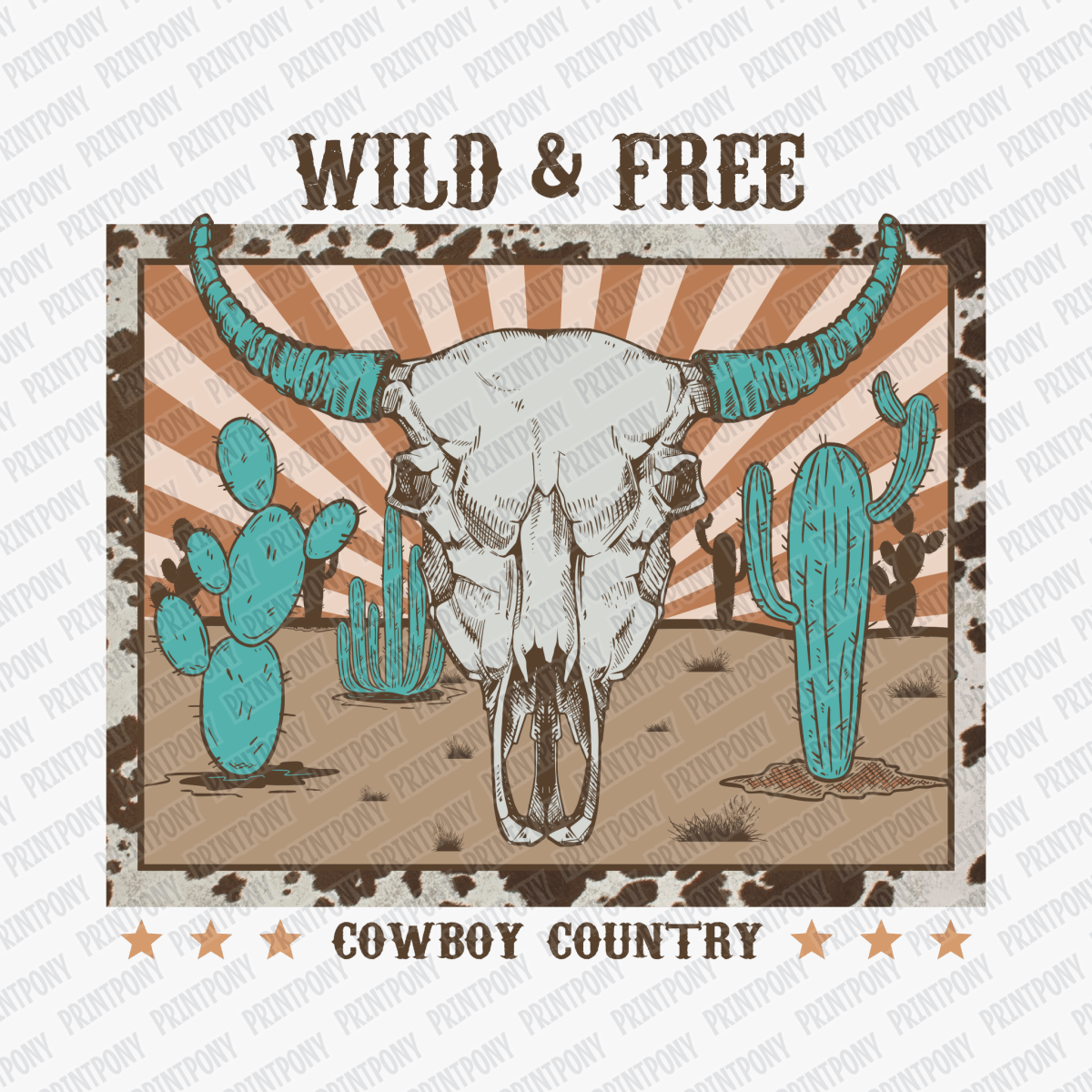 Wild & Free Western DTF Transfer - PrintPony™