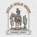 Wild Wild West Cowboy Spirit DTF Transfer - PrintPony