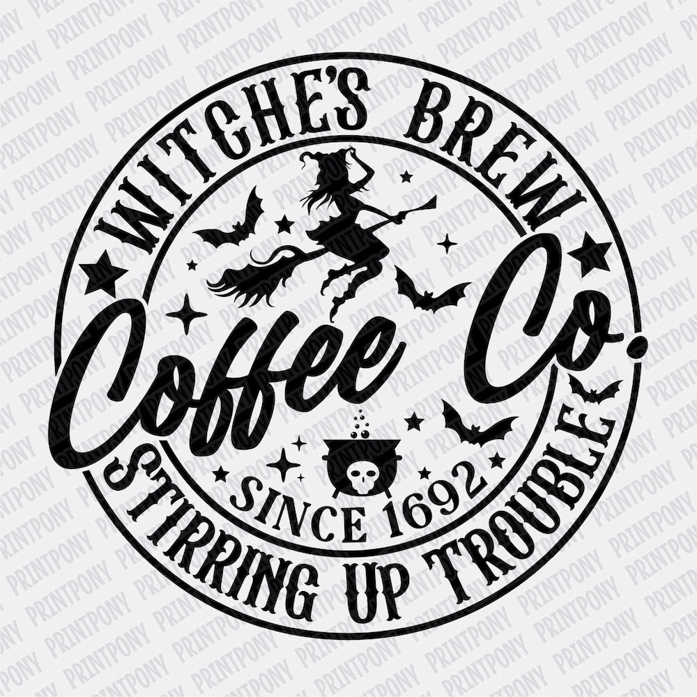 Witches Brew Coffee Co. DTF transfer - Print Pony