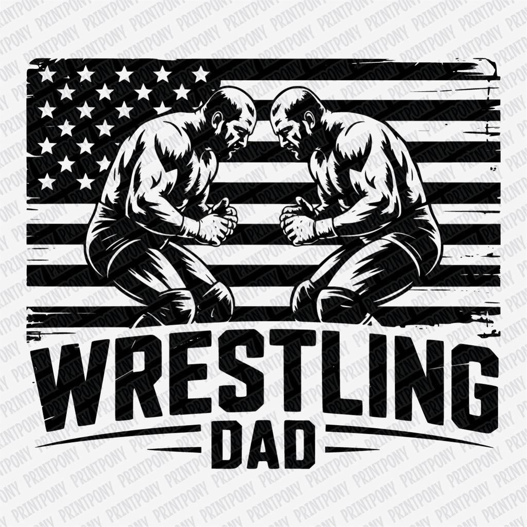 Wrestling Dad DTF Transfer - PrintPony®