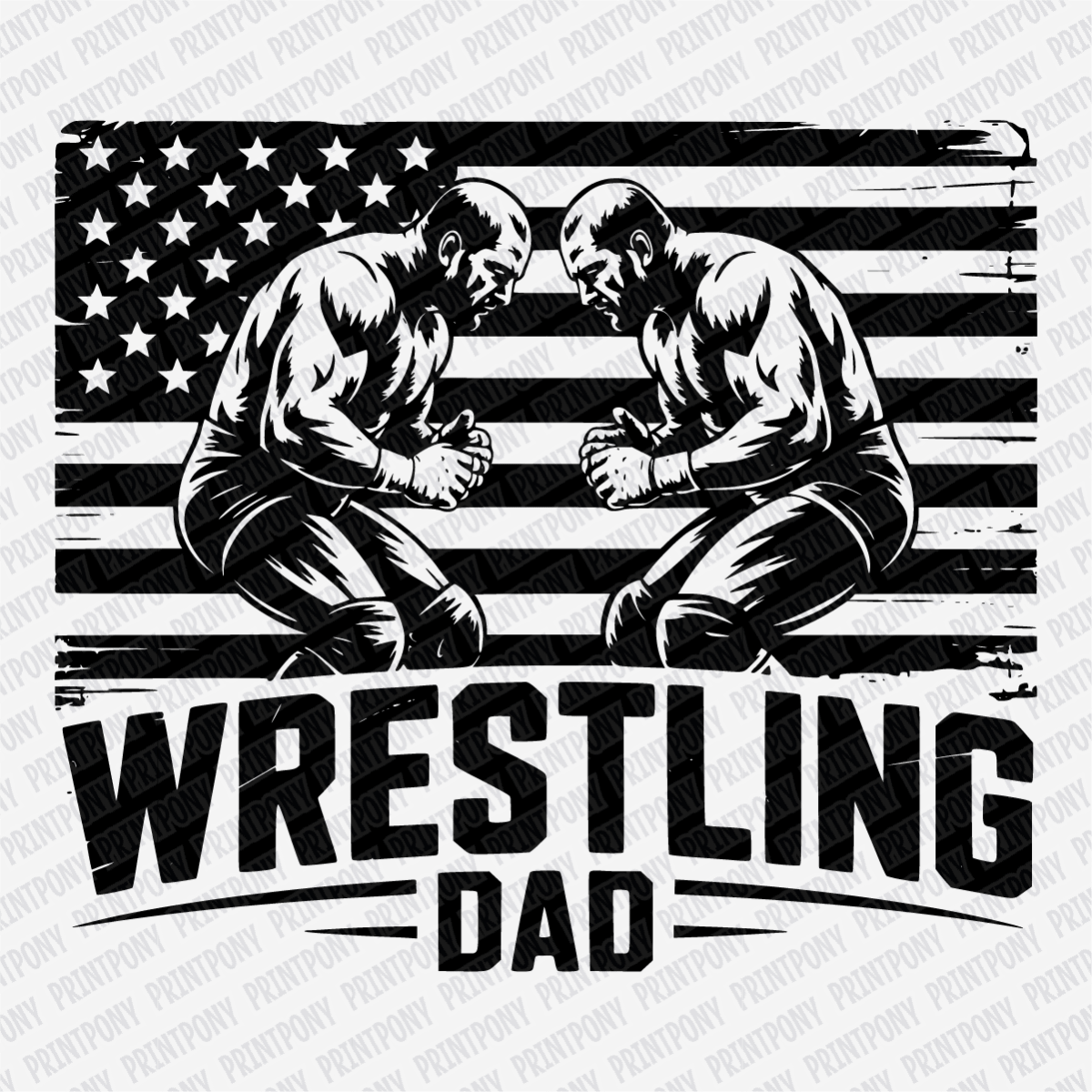 Wrestling Dad DTF Transfer - PrintPony®